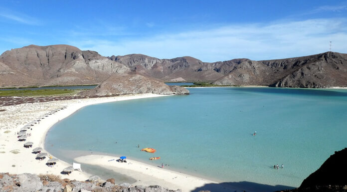 Das mexikanische La Paz auf der Baja California Strand Playa Balandra bei La Paz auf der Baja California