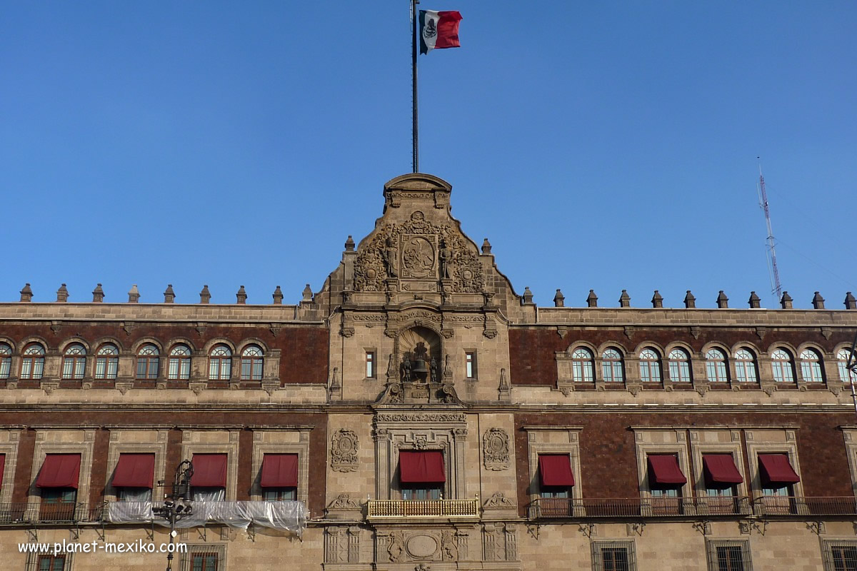 Präsidenten- und Nationalpalast in Mexiko-Stadt
