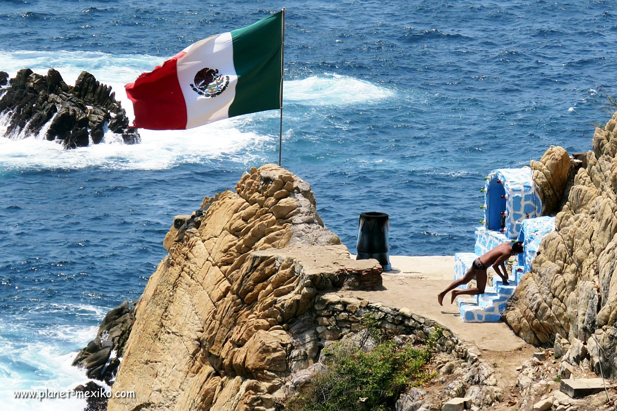 Klippenspringer in Acapulco