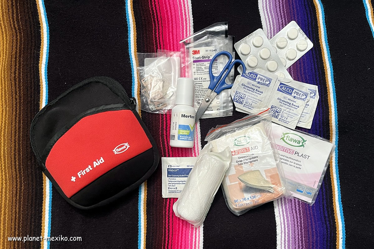 Reiseapotheke und Medikamente für Mexiko