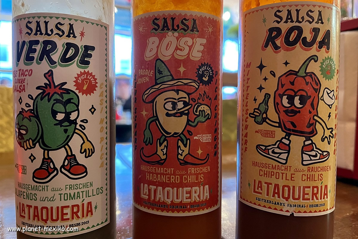 Salsas und Sauce aus Mexiko