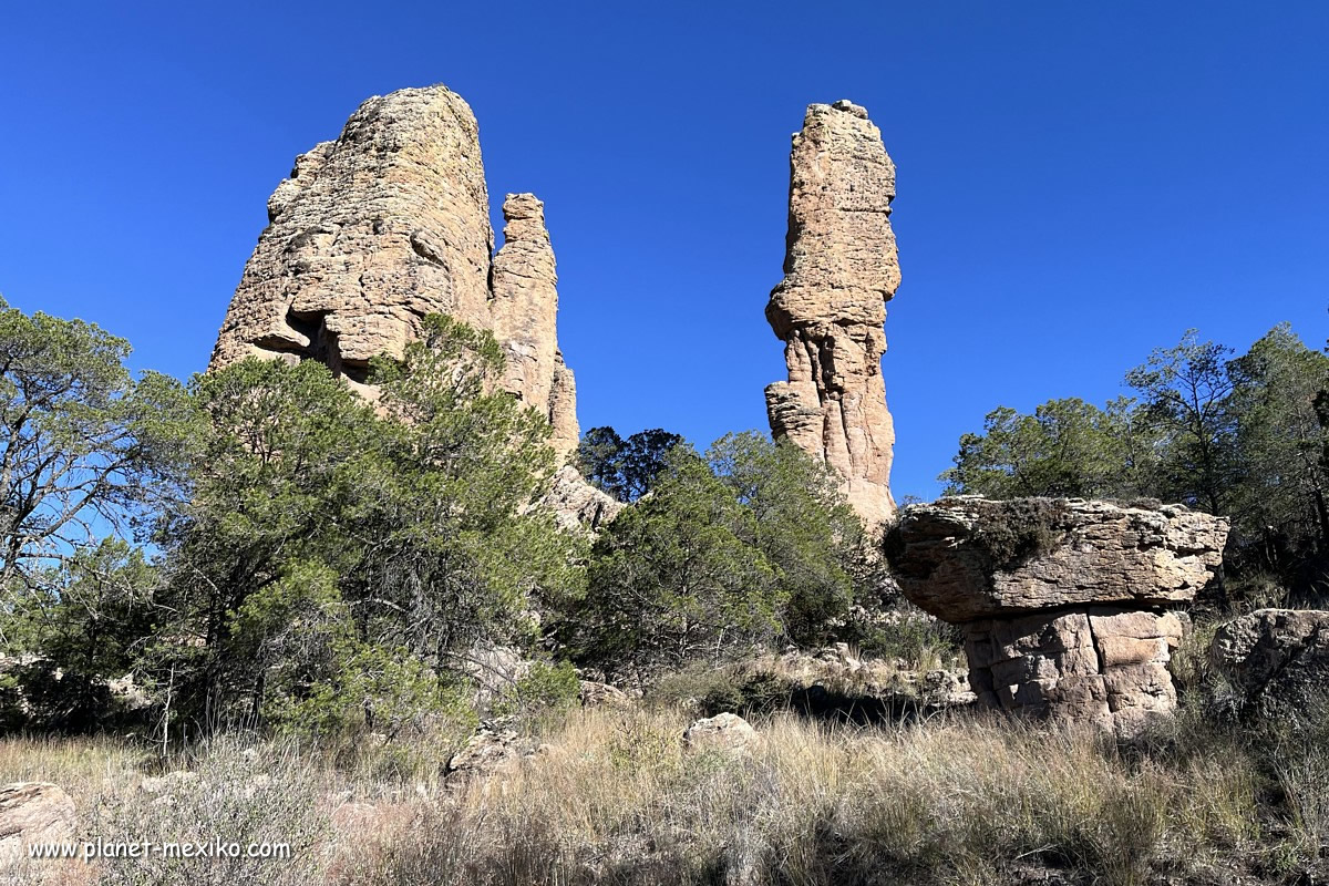 Skurrile Felsformationen in der Sierra de Organos