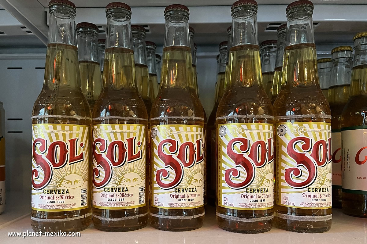 Sonne und Bier Cerveza Sol aus Mexiko