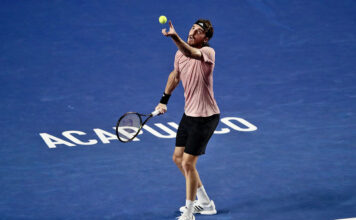 Sport: Tennisspieler an Turnier in Mexiko