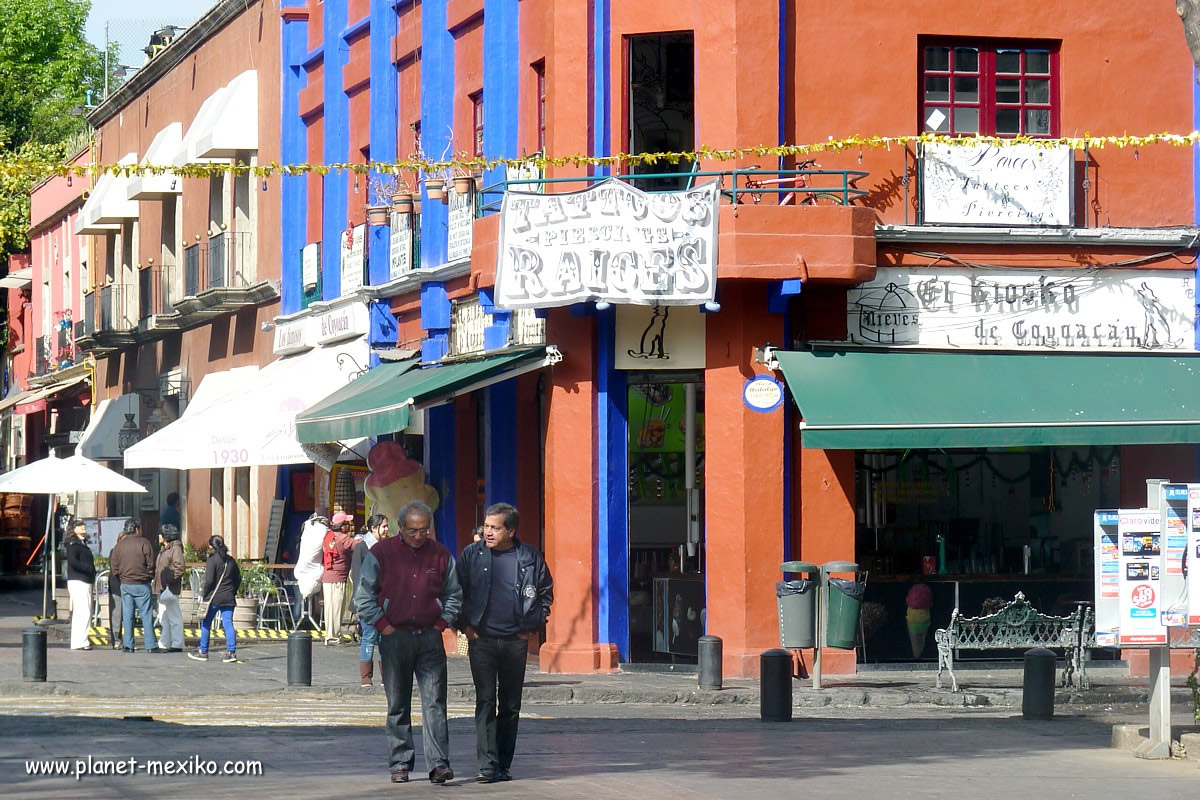 Stadtviertel Coyoacán im Süden von Mexiko-Stadt