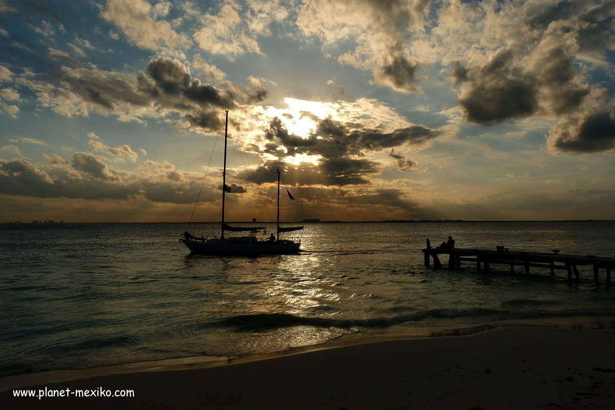 Strand auf der Insel Isla Mujeres