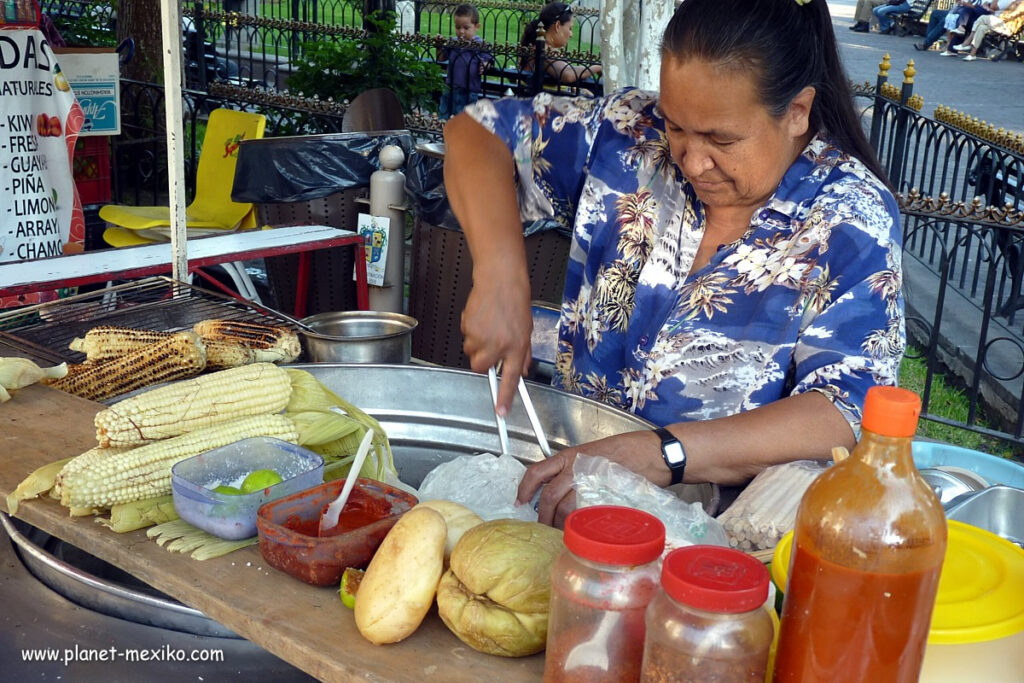 Strassenverkäuferin von Elotes