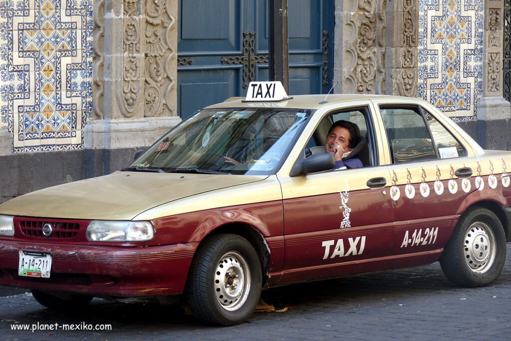 Taxi in der Hauptstadt Mexiko City