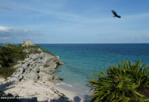 Tourismus in Tulum an der Karibikküste von Mexiko