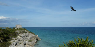 Tourismus in Tulum an der Karibikküste von Mexiko