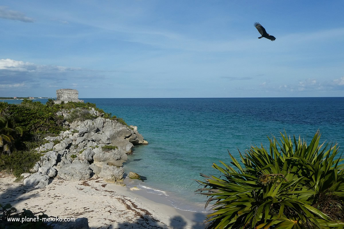 Tourismus in Tulum an der Karibikküste von Mexiko