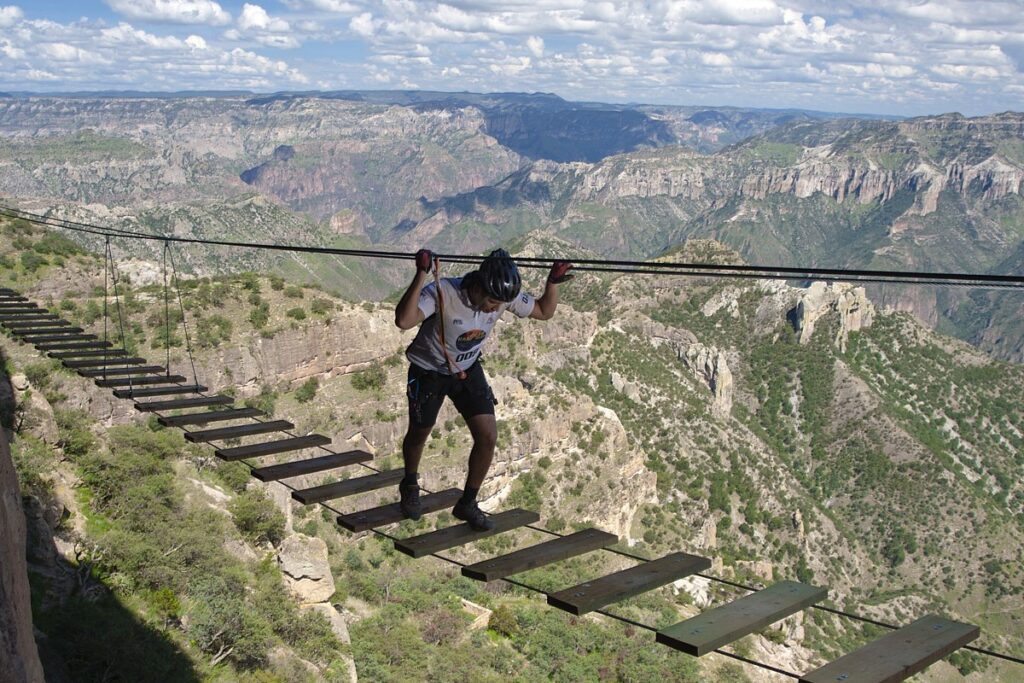 Via Ferrata Copper Canyon in Mexiko