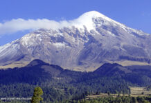 Vulkan Pico de Orizaba oder Citlaltépetl höchster Berg in Mexiko