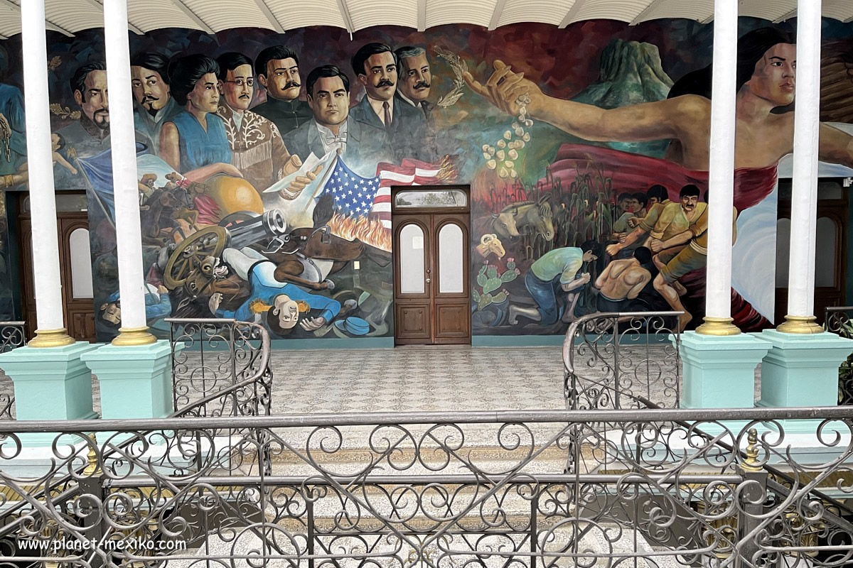 Wandmalerei Mural Alegoria de Tamaulipas en el Tiempo