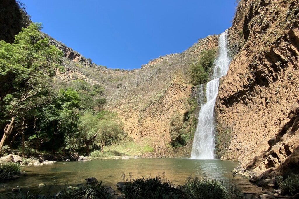 Wasserfall Salto del Nogal in der Sierra Tapalpa
