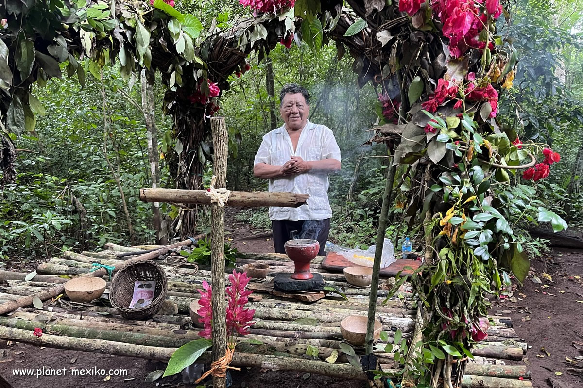 Zeremonie Tradition von Schamane in Mexiko