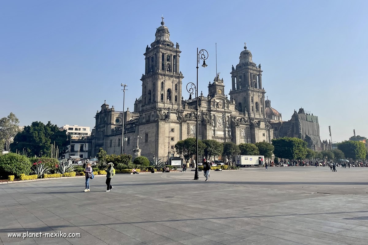 Zocalo im historischen Stadtzentrum vom Mexiko City